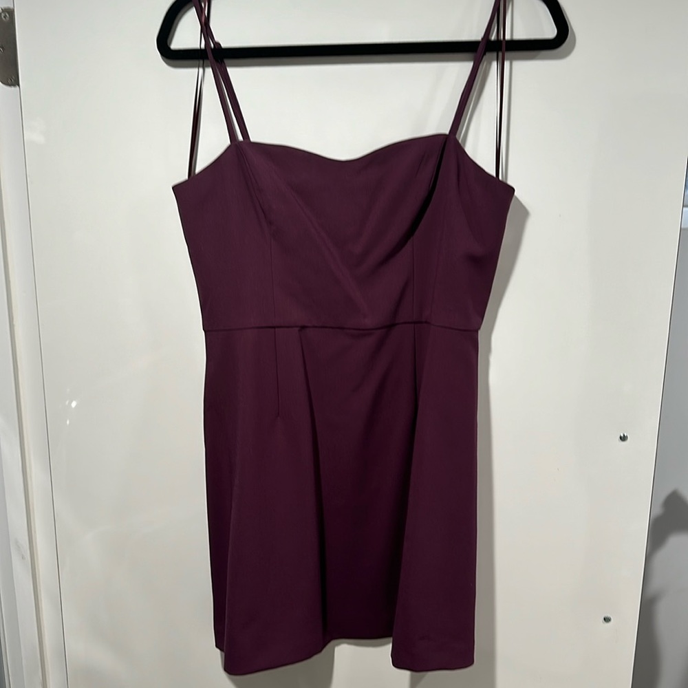 French Connection Whisper Light Dress Plum 8
